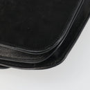 FENDI Shoulder Bag Suede Black Gold Auth bs36539-13