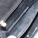 FENDI Shoulder Bag Suede Black Gold Auth bs36539-17