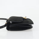 FENDI Shoulder Bag Suede Black Gold Auth bs36539-5