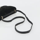 FENDI Shoulder Bag Suede Black Gold Auth bs36539-7