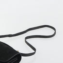 FENDI Shoulder Bag Suede Black Gold Auth bs36539-8