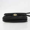 FENDI Shoulder Bag Suede Black Gold Auth bs36539-9