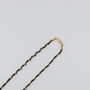 CHANEL Perfume Necklace Metal Gold Tone Black CC Auth bs36541-6