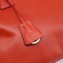 PRADA Hand Bag Safiano Leather 2way Orange Gold Auth bs36543-18
