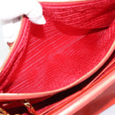 PRADA Hand Bag Safiano Leather 2way Orange Gold Auth bs36543-28