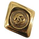 CHANEL Brooch Metal Gold Tone CC Auth bs36545-1