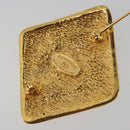 CHANEL Brooch Metal Gold Tone CC Auth bs36545-5