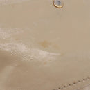 PRADA Chain Shoulder Bag Leather Beige Gold Auth bs36546-8
