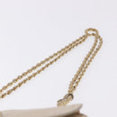 PRADA Chain Shoulder Bag Leather Beige Gold Auth bs36546-14