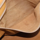 LOEWE Boston Bag Leather Beige Gold Auth bs36547-12