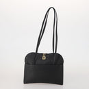 BALLY Shoulder Bag Leather 2 Set Black White Auth bs36550-2