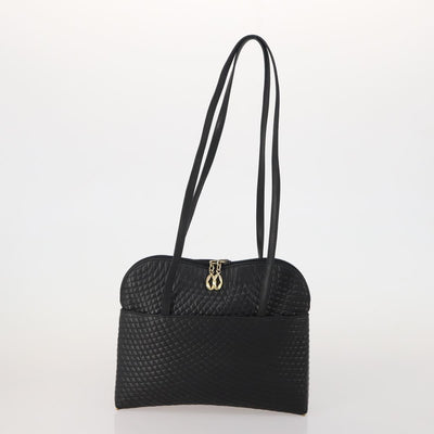 BALLY Shoulder Bag Leather 2 Set Black White Auth bs36550 - 0