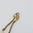 CHANEL Necklace Metal Gold Tone White CC Auth bs36551-8