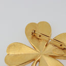 CHANEL Brooch Metal Gold Tone CC Auth bs36553-4