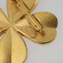 CHANEL Brooch Metal Gold Tone CC Auth bs36553-5