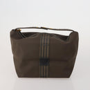 FENDI Pecan Canvas Zucca Canvas Hand Bag PVC 5 Set Brown Black Auth bs36555-12