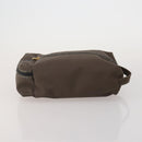 FENDI Pecan Canvas Zucca Canvas Hand Bag PVC 5 Set Brown Black Auth bs36555-18