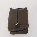 FENDI Pecan Canvas Zucca Canvas Hand Bag PVC 5 Set Brown Black Auth bs36555-19