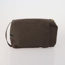 FENDI Pecan Canvas Zucca Canvas Hand Bag PVC 5 Set Brown Black Auth bs36555-20