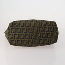 FENDI Pecan Canvas Zucca Canvas Hand Bag PVC 5 Set Brown Black Auth bs36555-25