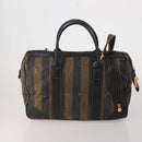 FENDI Pecan Canvas Zucca Canvas Hand Bag PVC 5 Set Brown Black Auth bs36555-3