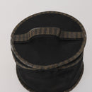 FENDI Pecan Canvas Zucca Canvas Hand Bag PVC 5 Set Brown Black Auth bs36555-9