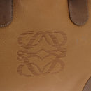 LOEWE Hand Bag Leather Beige Gold Auth bs36556-18