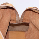 LOEWE Hand Bag Leather Beige Gold Auth bs36556-19