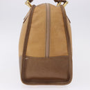 LOEWE Hand Bag Leather Beige Gold Auth bs36556-3