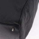 LOEWE Anagram Boston Bag PVC Leather Black Silver Auth bs36557-17