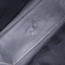 LOEWE Anagram Boston Bag PVC Leather Black Silver Auth bs36557-9