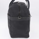 LOEWE Anagram Boston Bag PVC Leather Black Silver Auth bs36557-3