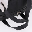 LOEWE Anagram Boston Bag PVC Leather Black Silver Auth bs36557-7