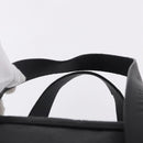 LOEWE Anagram Boston Bag PVC Leather Black Silver Auth bs36557-14