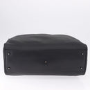 LOEWE Anagram Boston Bag PVC Leather Black Silver Auth bs36557-5