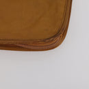 LOEWE Anagram Garment Cover Leather Beige Gold Tone Auth bs36558-12
