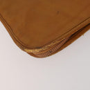 LOEWE Anagram Garment Cover Leather Beige Gold Tone Auth bs36558-13