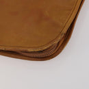 LOEWE Anagram Garment Cover Leather Beige Gold Tone Auth bs36558-14