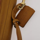 LOEWE Anagram Garment Cover Leather Beige Gold Tone Auth bs36558-16