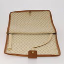 LOEWE Anagram Garment Cover Leather Beige Gold Tone Auth bs36558-20