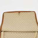 LOEWE Anagram Garment Cover Leather Beige Gold Tone Auth bs36558-21