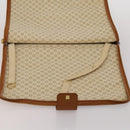 LOEWE Anagram Garment Cover Leather Beige Gold Tone Auth bs36558-22