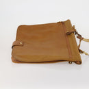 LOEWE Anagram Garment Cover Leather Beige Gold Tone Auth bs36558-4