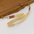 LOEWE Anagram Garment Cover Leather Beige Gold Tone Auth bs36558-7