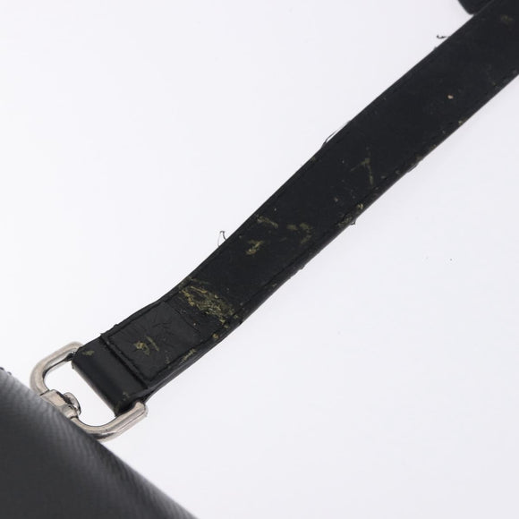 Salvatore Ferragamo Boston Bag Leather 2way Black Silver Auth bs36559