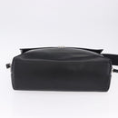 Salvatore Ferragamo Boston Bag Leather 2way Black Silver Auth bs36559-5