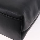 Salvatore Ferragamo Boston Bag Leather 2way Black Silver Auth bs36559-18