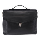 Salvatore Ferragamo Boston Bag Leather 2way Black Silver Auth bs36559-13