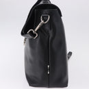 Salvatore Ferragamo Boston Bag Leather 2way Black Silver Auth bs36559-3
