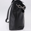 Salvatore Ferragamo Boston Bag Leather 2way Black Silver Auth bs36559-4